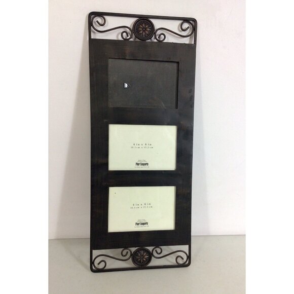 Pier 1 Imports Picture Frame 6 x 4 size Brown Metallic - Picture 5 of 8